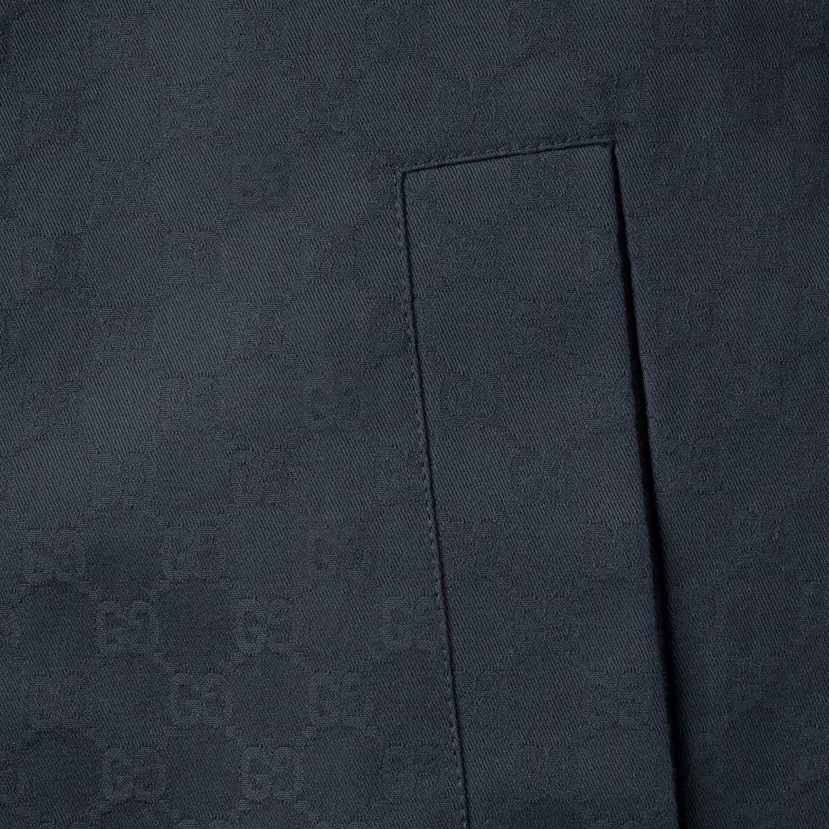 Gucci Reversible Cotton Gabardine Zip Jacket In Multi
