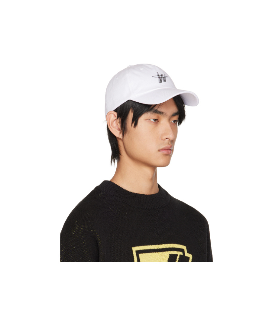 Shop We11 Done Cotton Logo-print Cap In Black