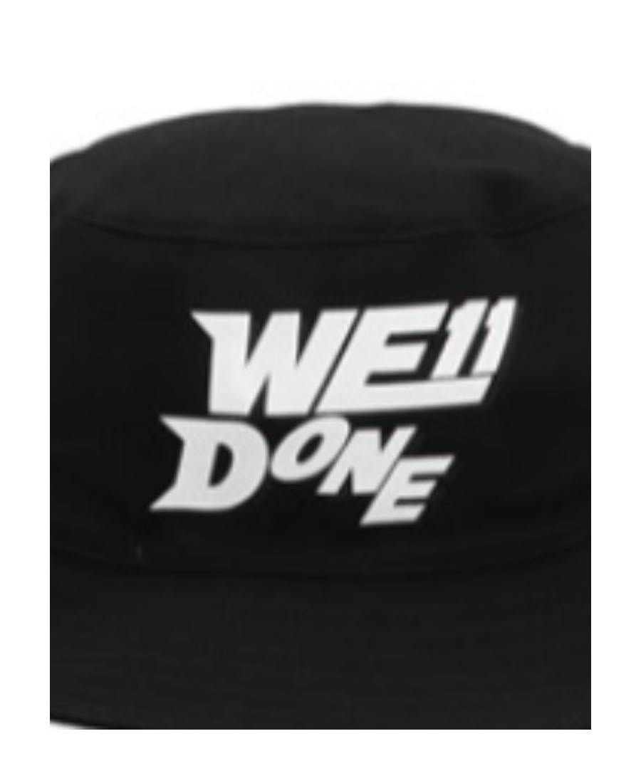 We11 Done Printed Hat In Black