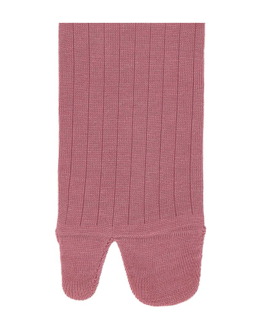 Maison Margiela Tabi-toe Ribbed-knit Socks In Pink