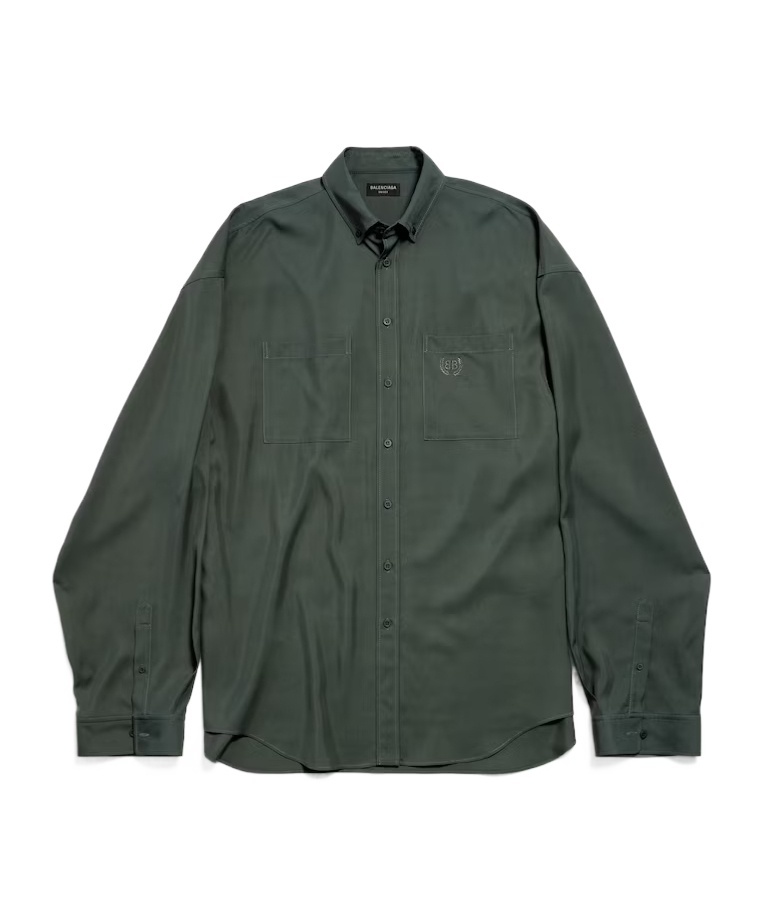 Balenciaga Utility Shirt In Green