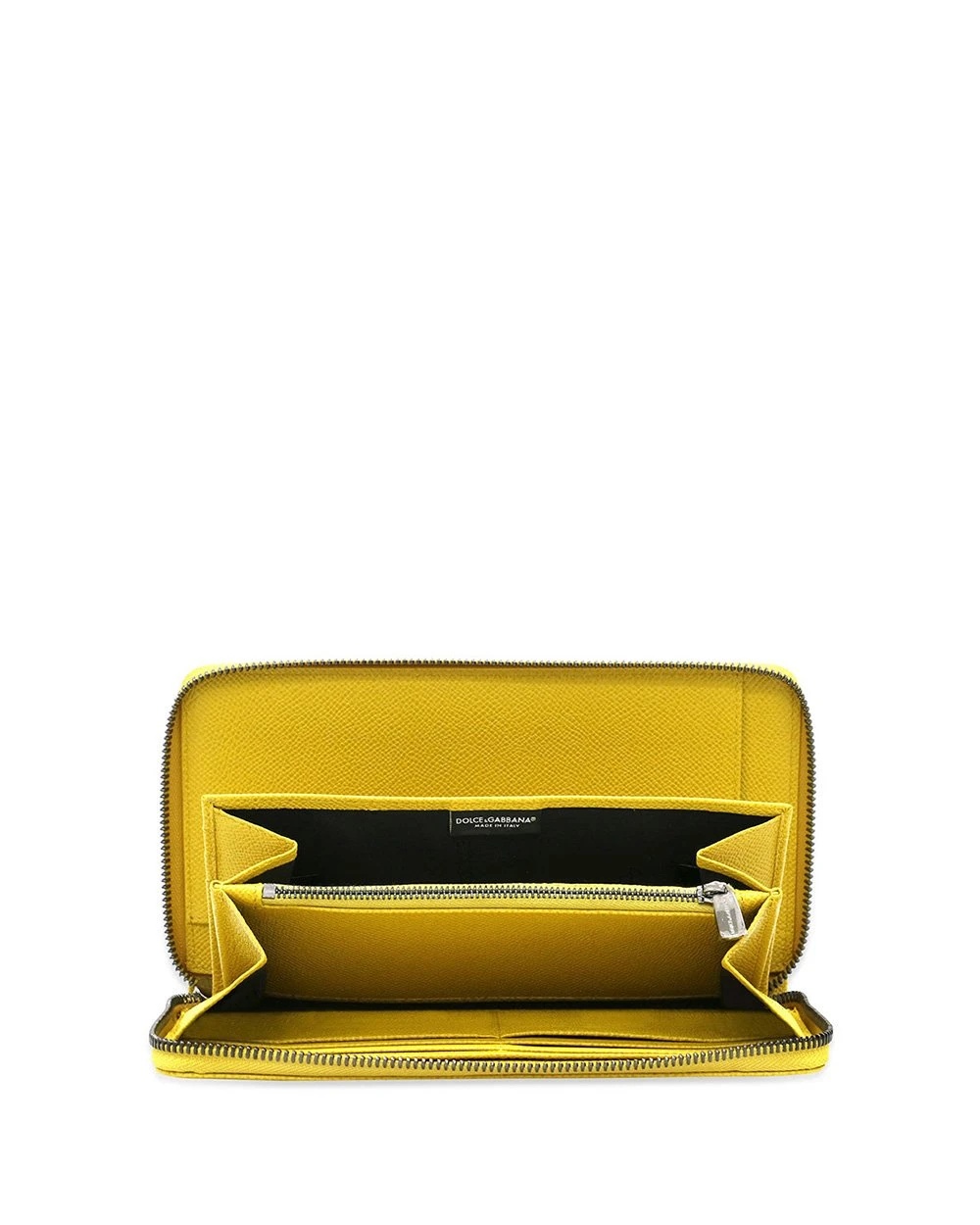 Dolce & Gabbana Logo Details Wallet In Yellow
