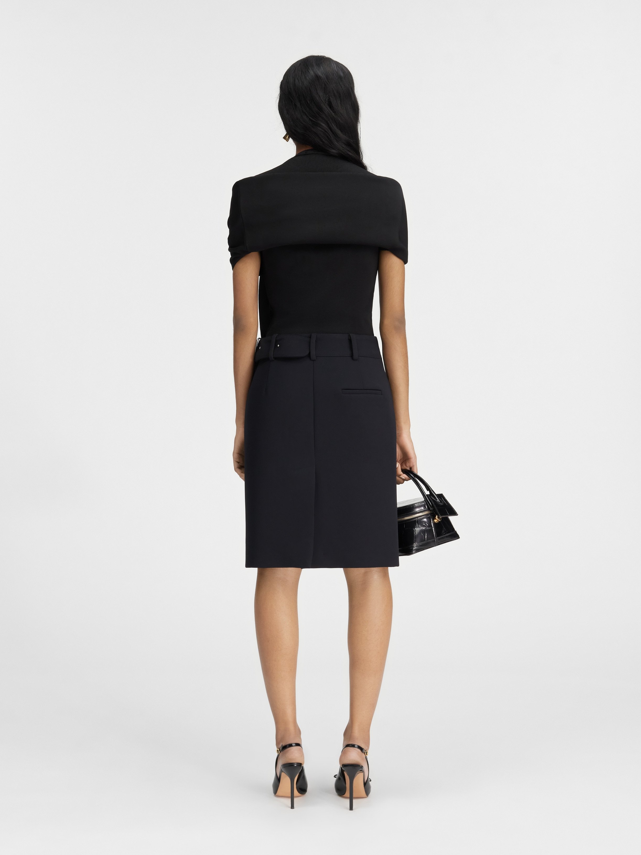 Jacquemus Le Haut Rica Faux Cardigan Top In Black