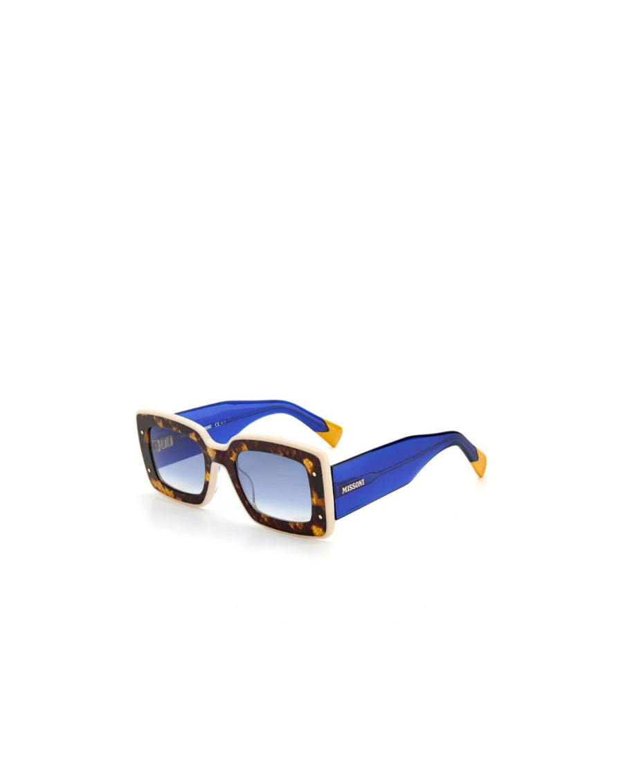 Shop Missoni Tortoiseshell Rectangular Sunglasses In Blue