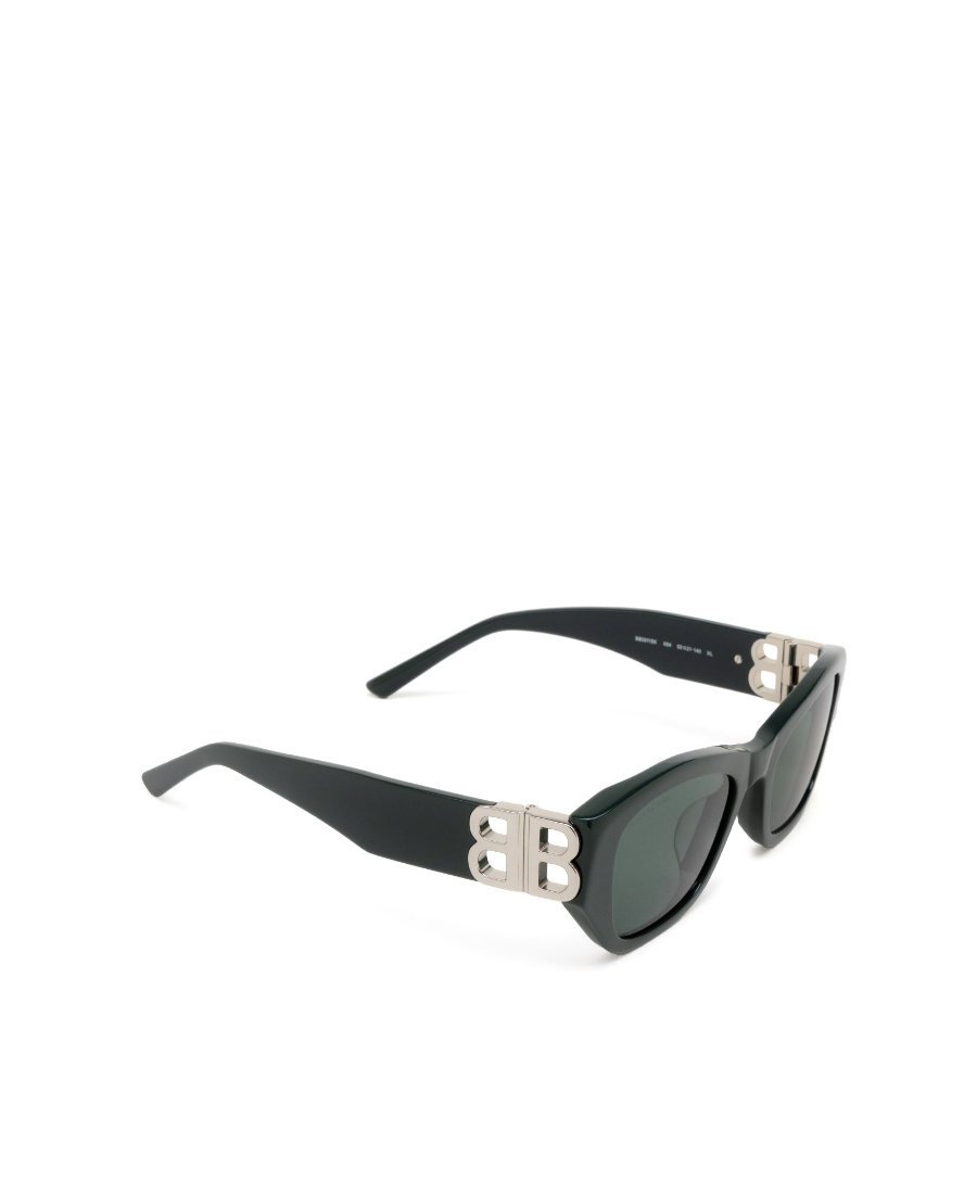 Balenciaga Eyewear Rectangular Frame Sunglasses In Green