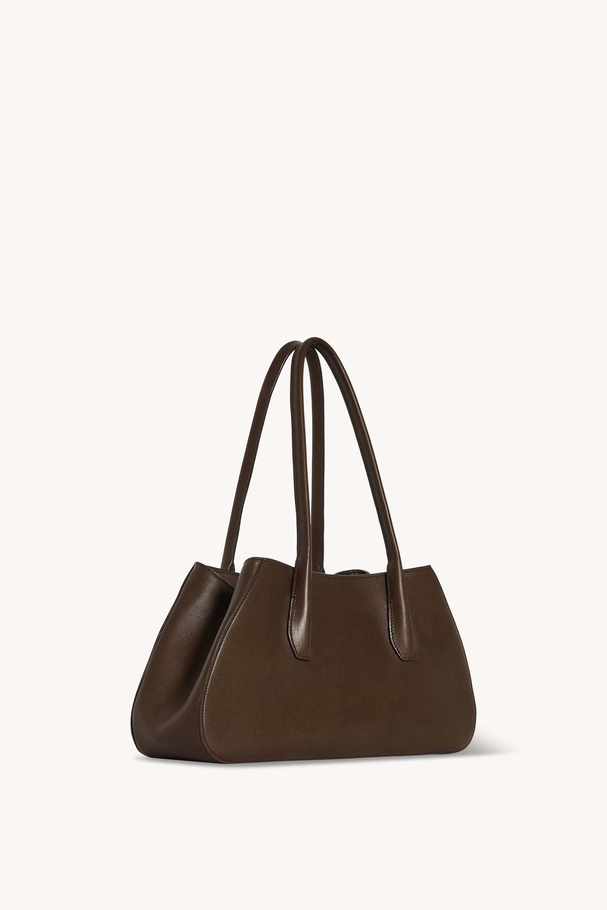 The Row Alger Shoulder Bag In Leather In Brown