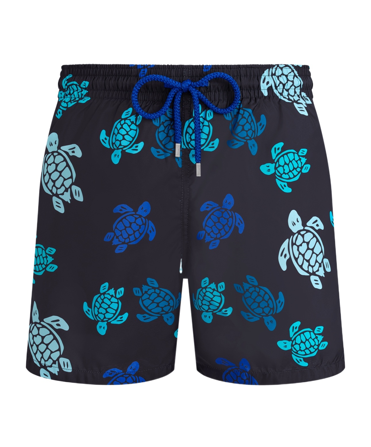 Vilebrequin Multicolor Tortues Ultra-light And Packable Swim Shorts In Black