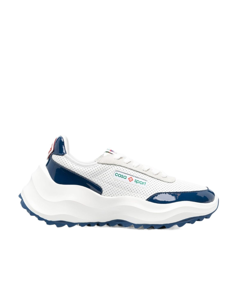 Casablanca Red And White Atlantis Sneakers Men In White