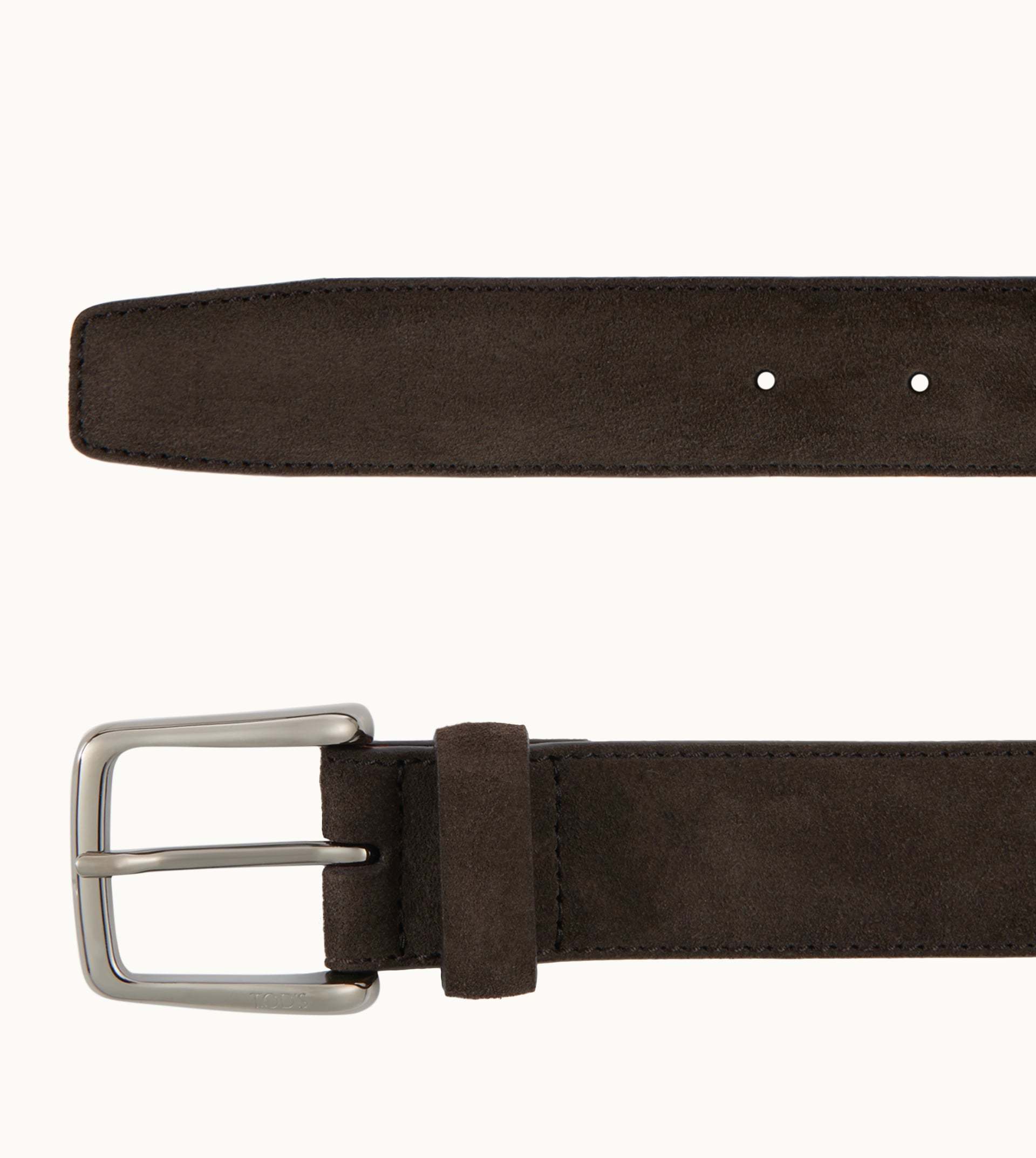 Tod's Square Buckled Belt In Black