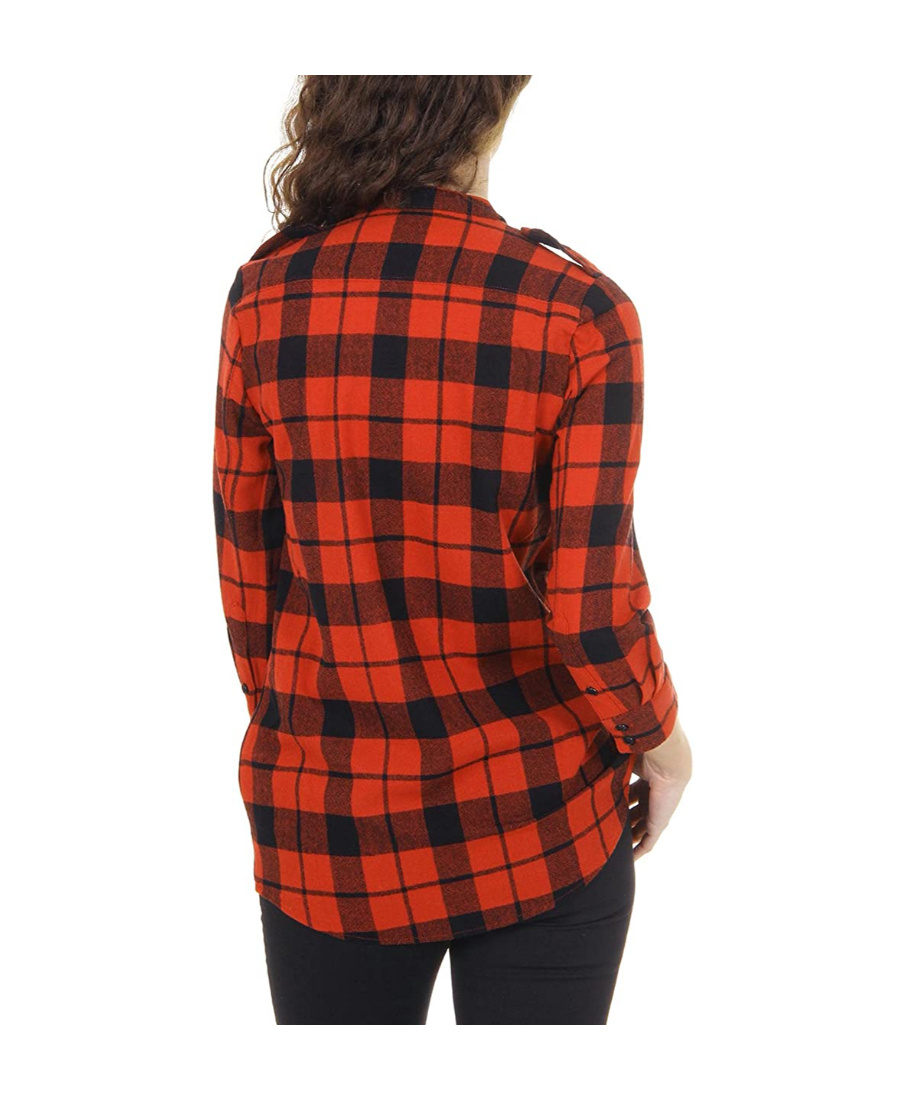 Burberry Checkered Casual Blouse In Brown