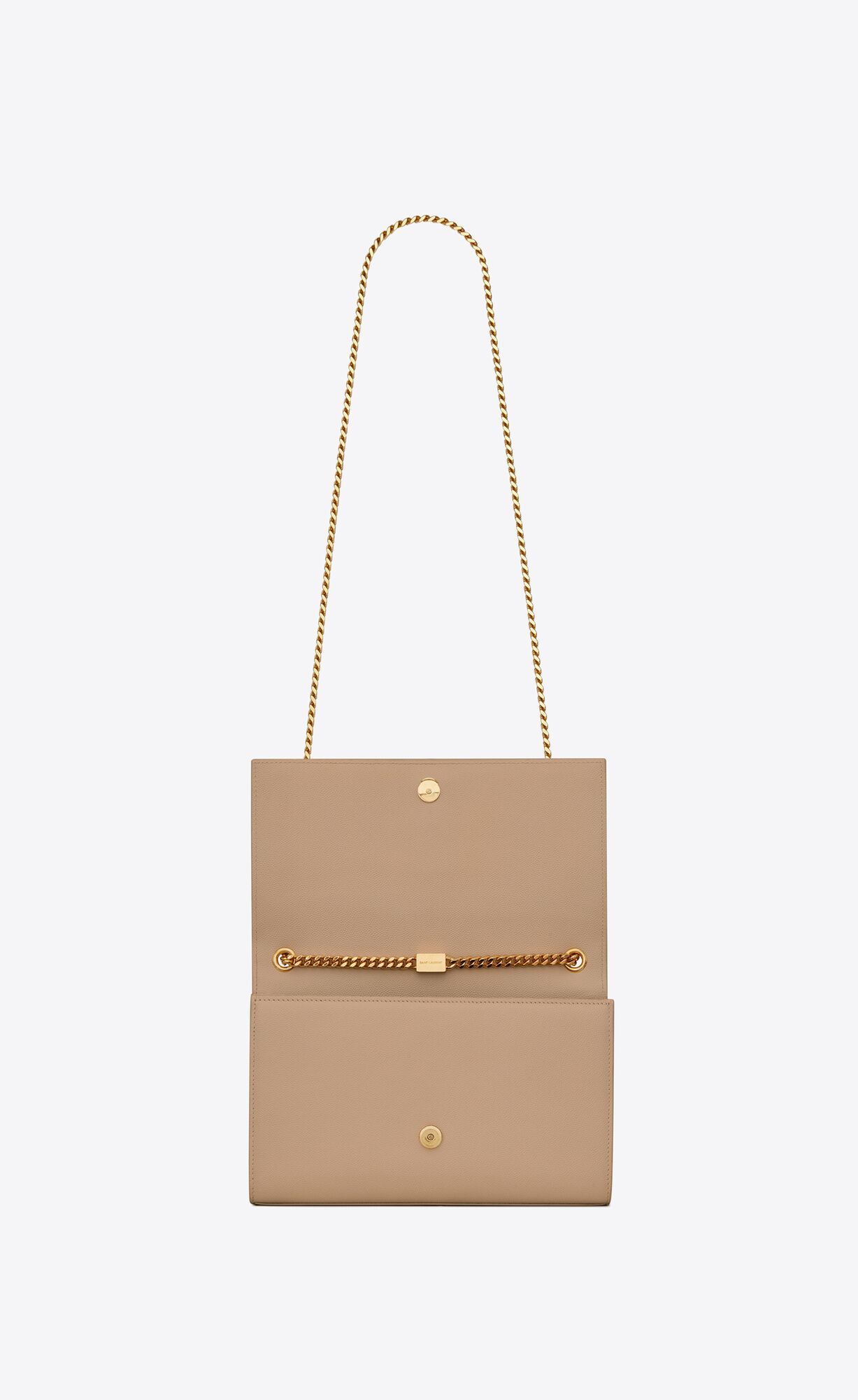 Saint Laurent Medium 'monogram' Shoulder Bag In Nude