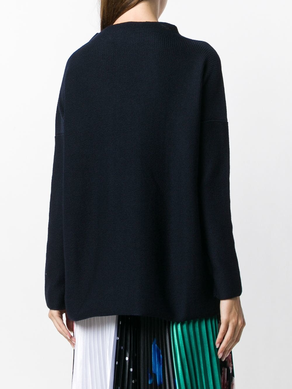 Daniela Gregis Dark Blue Knitted Pullover In Black