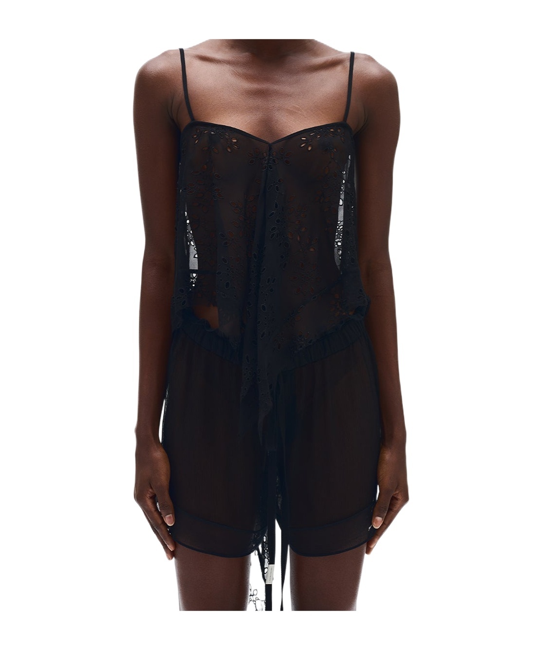 Ann Demeulemeester Spaghetti Strap Vest In Black