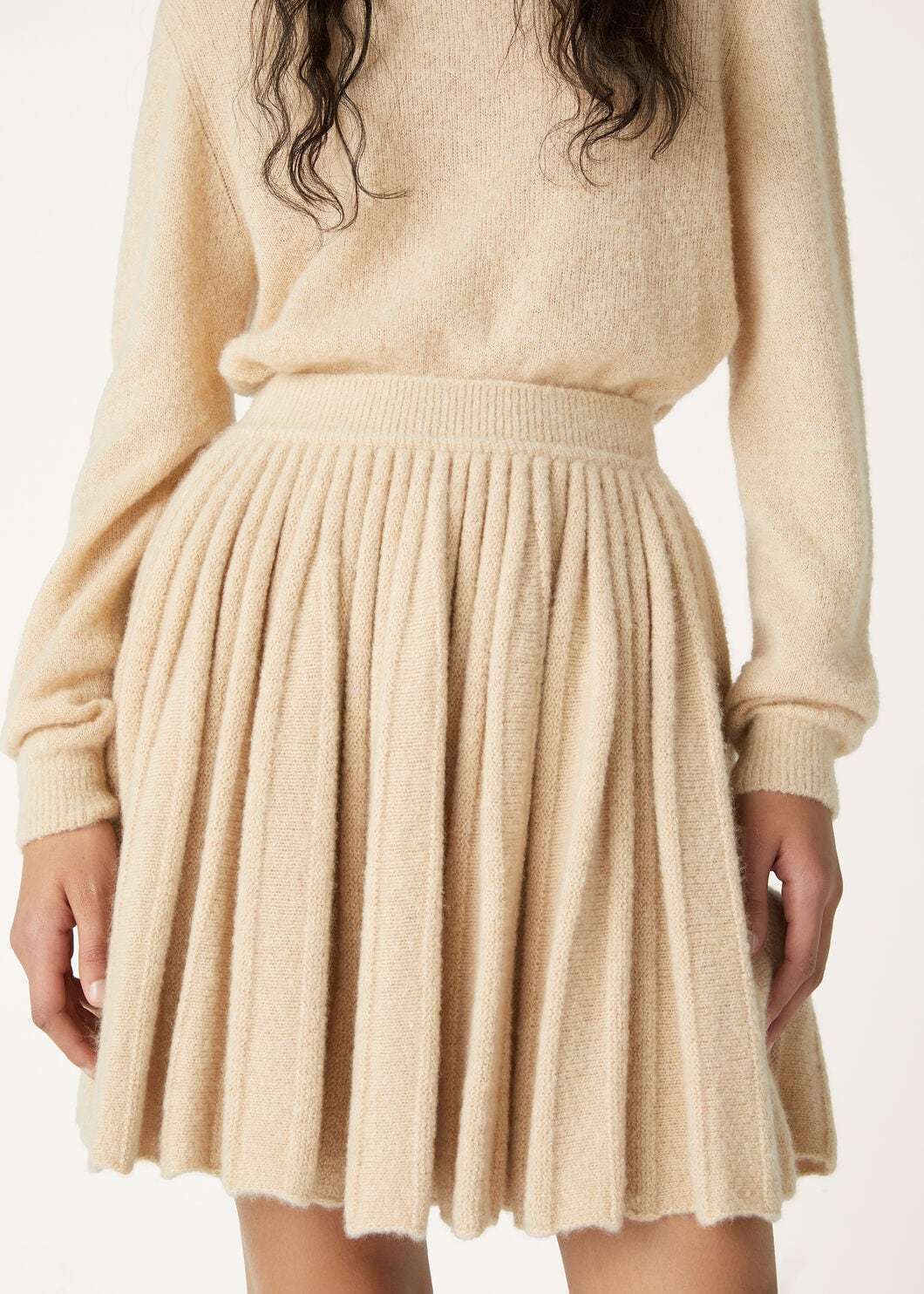 Loro Piana Cocooning Skirt In Sunset Ochre