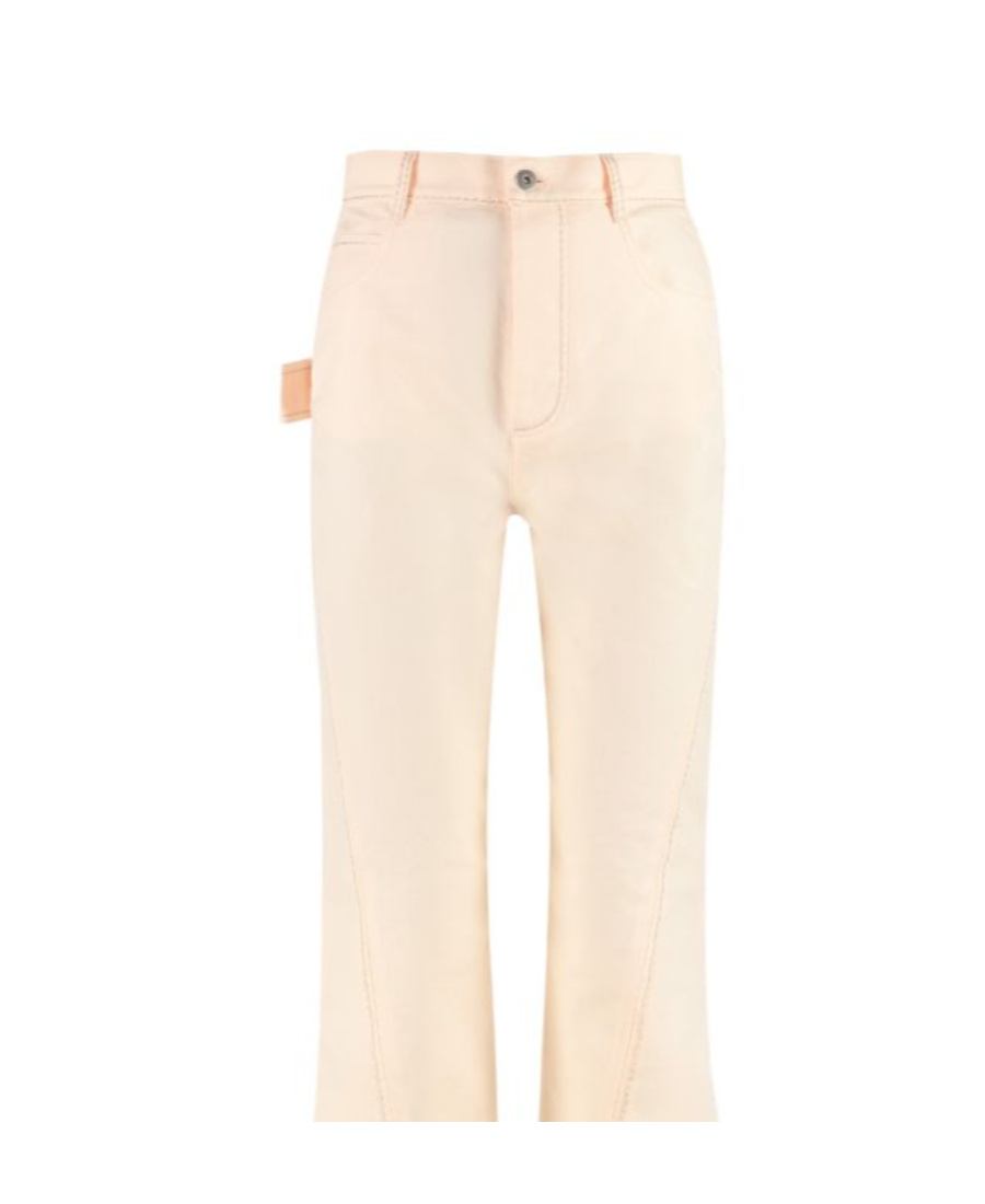 Bottega Veneta High-waisted Jeans In Pink