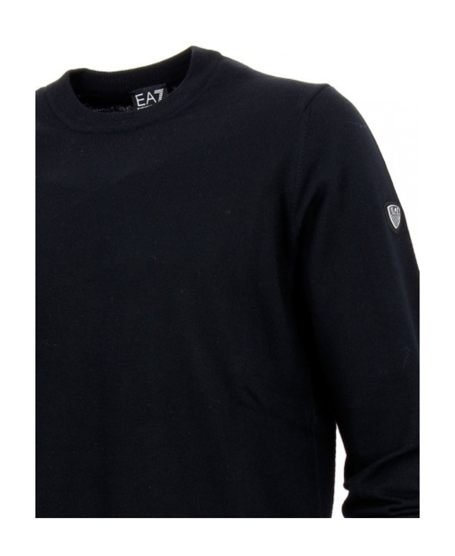 Ea7 Logo Detail Pullover In Black