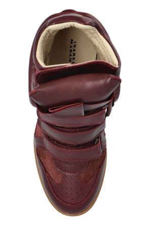 Isabel Marant Round Toe High Top Casual Shoes In Red