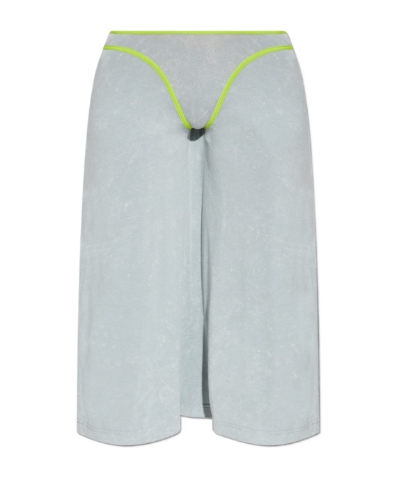 Diesel Fine Skirt Detail Elastic Waistband In Green