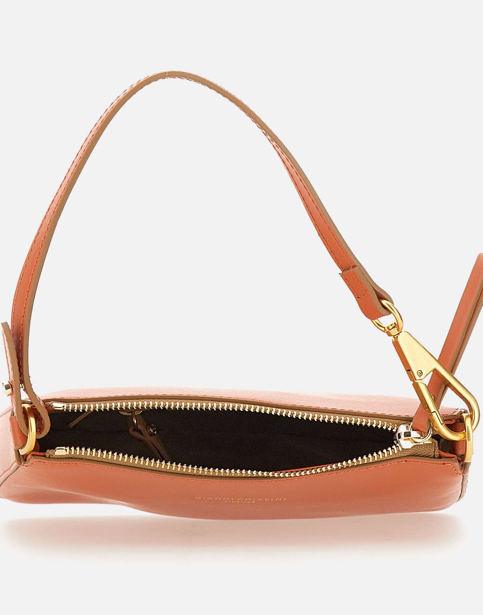 Gianni Chiarini Brooke Small Shoulder Bag In Orange