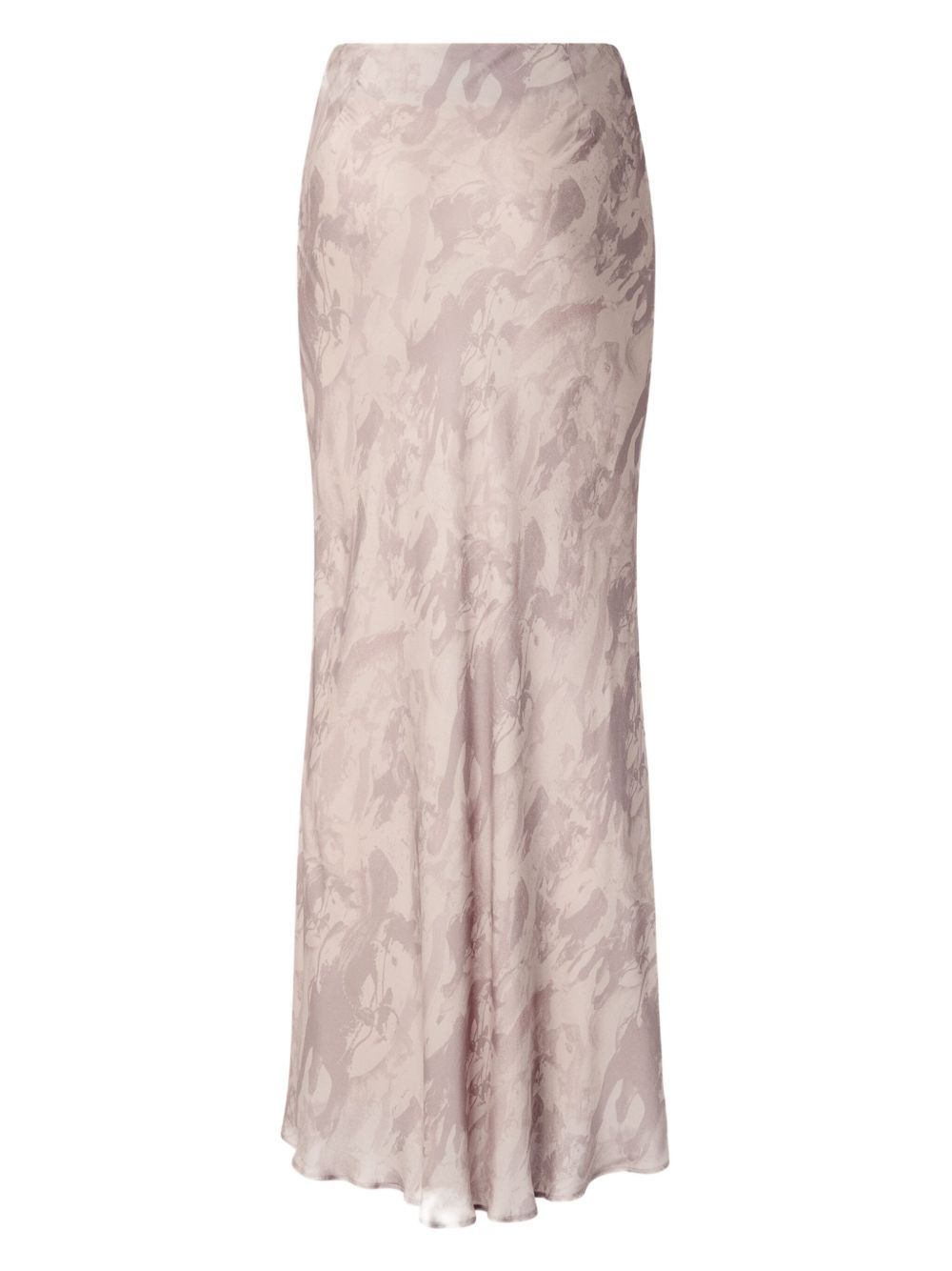 Pinko Soft Viscose Maxi Skirt With Flattering Silhouette In Gray