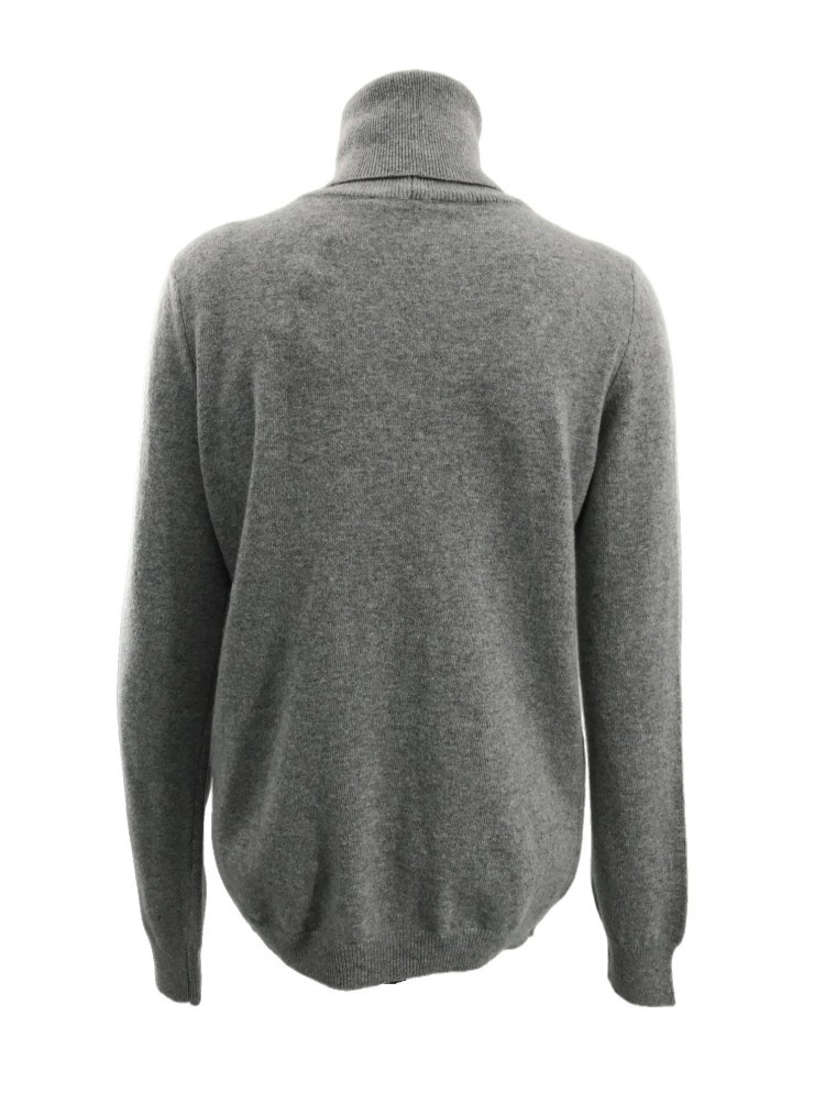 Max Mara Long-sleeved Knitted Sweater In Gray