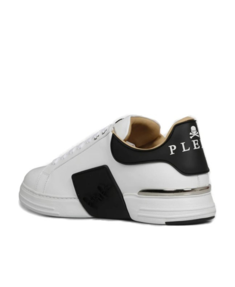 Shop Philipp Plein Lo-top Hexagon Sneakers In White
