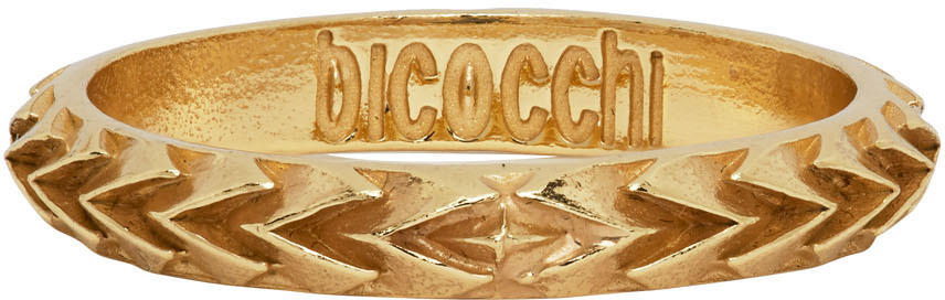 Emanuele Bicocchi Arrow Band Ring In Yellow