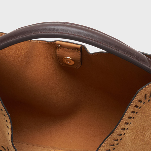 Gianni Chiarini Aurora Shoulder Bag In Penut Butter