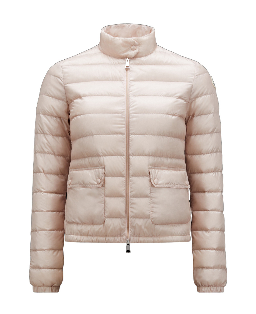 Shop Moncler Lans Short Down Jacket In Pink