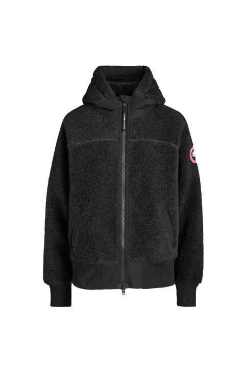Canada Goose Oversized Wool Hoodie In Black