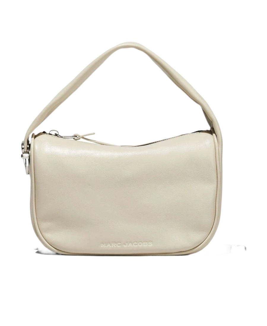 Marc Jacobs The Pushlock Mini Leather Hobo Bag In Nude