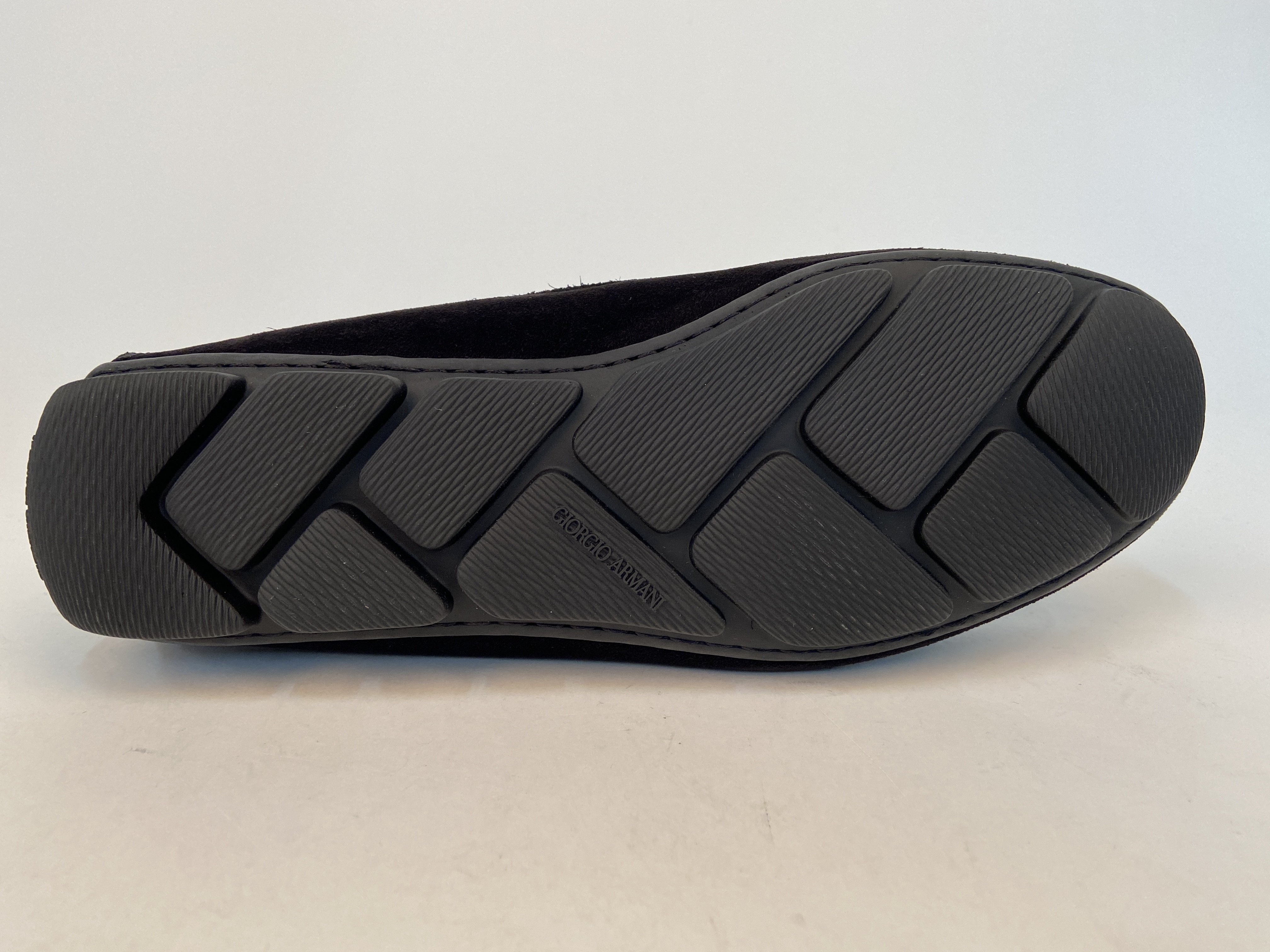 Giorgio Armani Buckle Business Casual Shoes In Black