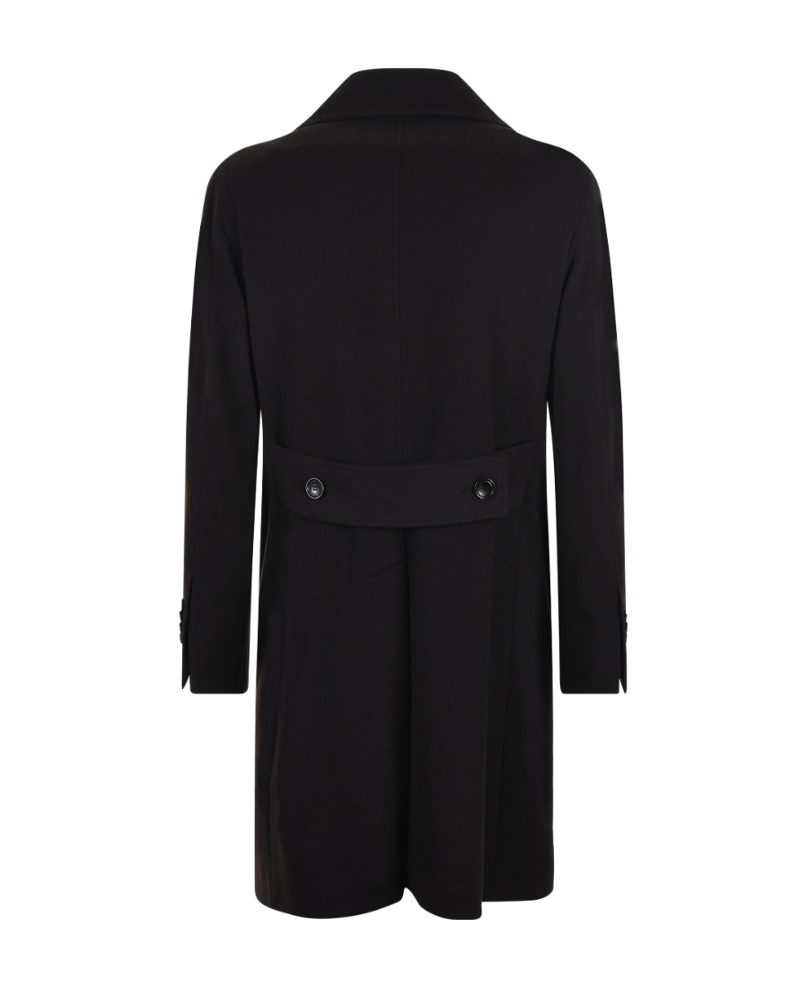 Tagliatore Cappotto 2 Petti Sfoderato Londra Grigio 90 Lana 10 Cachemire Coats Black In Black