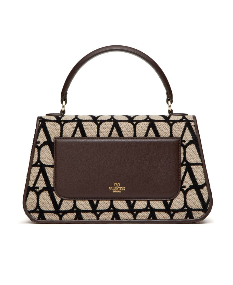 Valentino Toile Iconographe Vlogo Tote Bag In Black