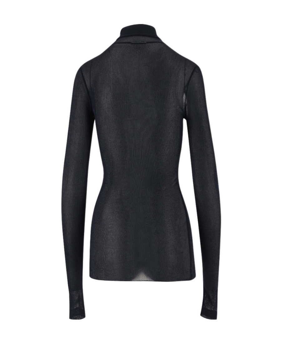 Ami Alexandre Mattiussi Ami Ribbed Turtleneck Knitted Jumper In Blue