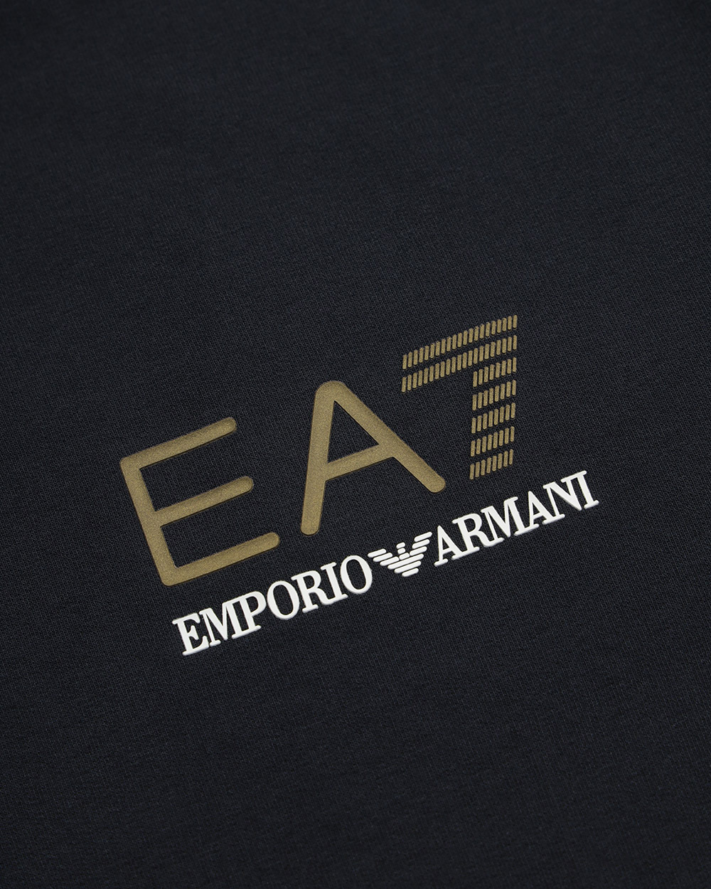 Ea7 Standing Collar Casual Jacket In Black
