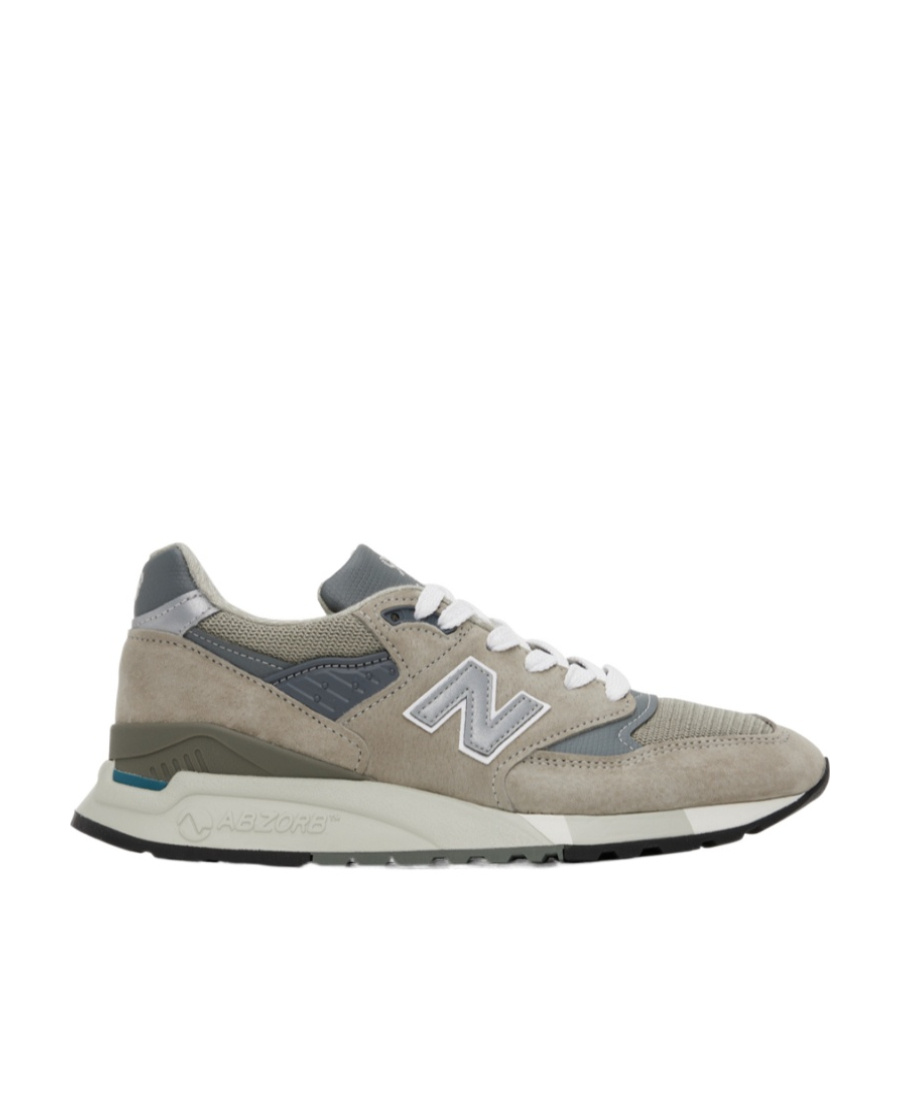 New Balance Multicolor Suede And Fabric U998gr Sneakers In Gray