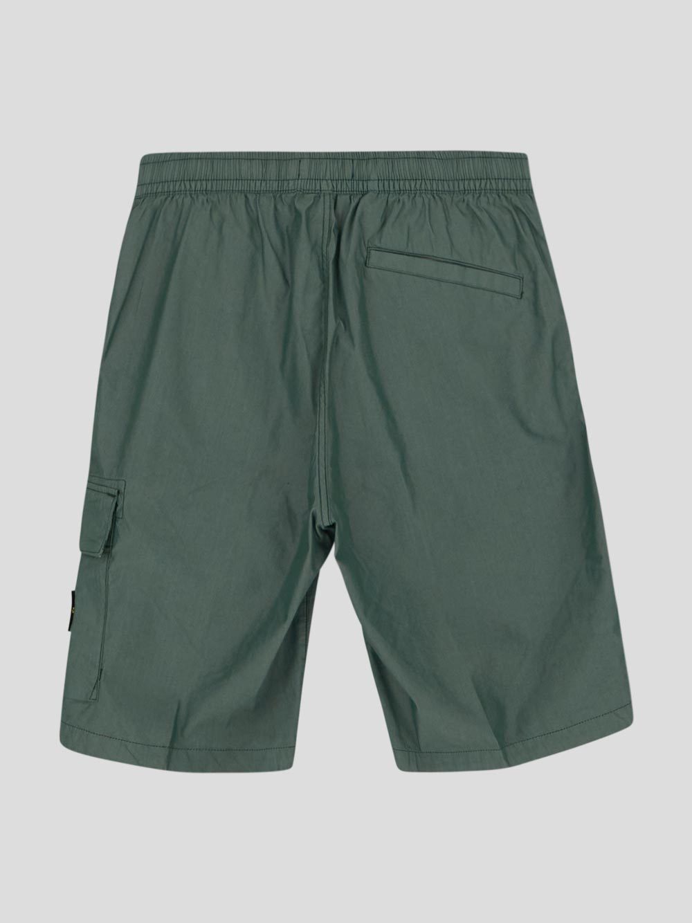 Stone Island Logo-patch Shorts In Green