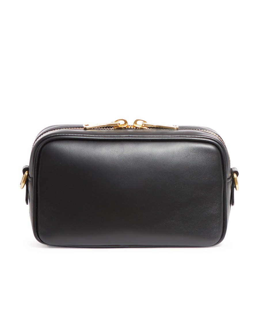 Miu Miu Logo-embossed Crossbody Bag In Black