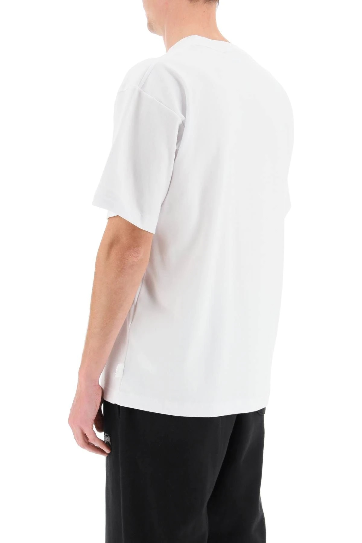 Gcds Logo-print Short-sleeved T-shirt In White