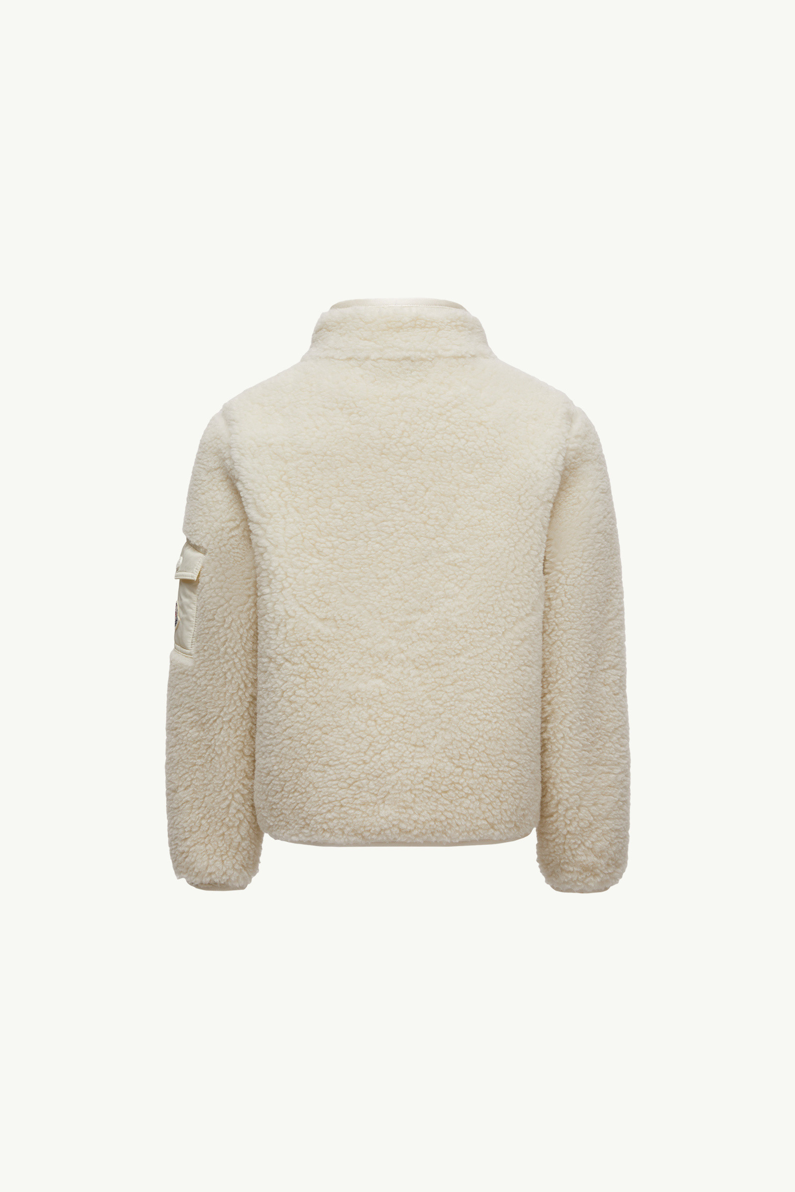 Moncler Teddy Zip-up Sweatshirt In Neutral
