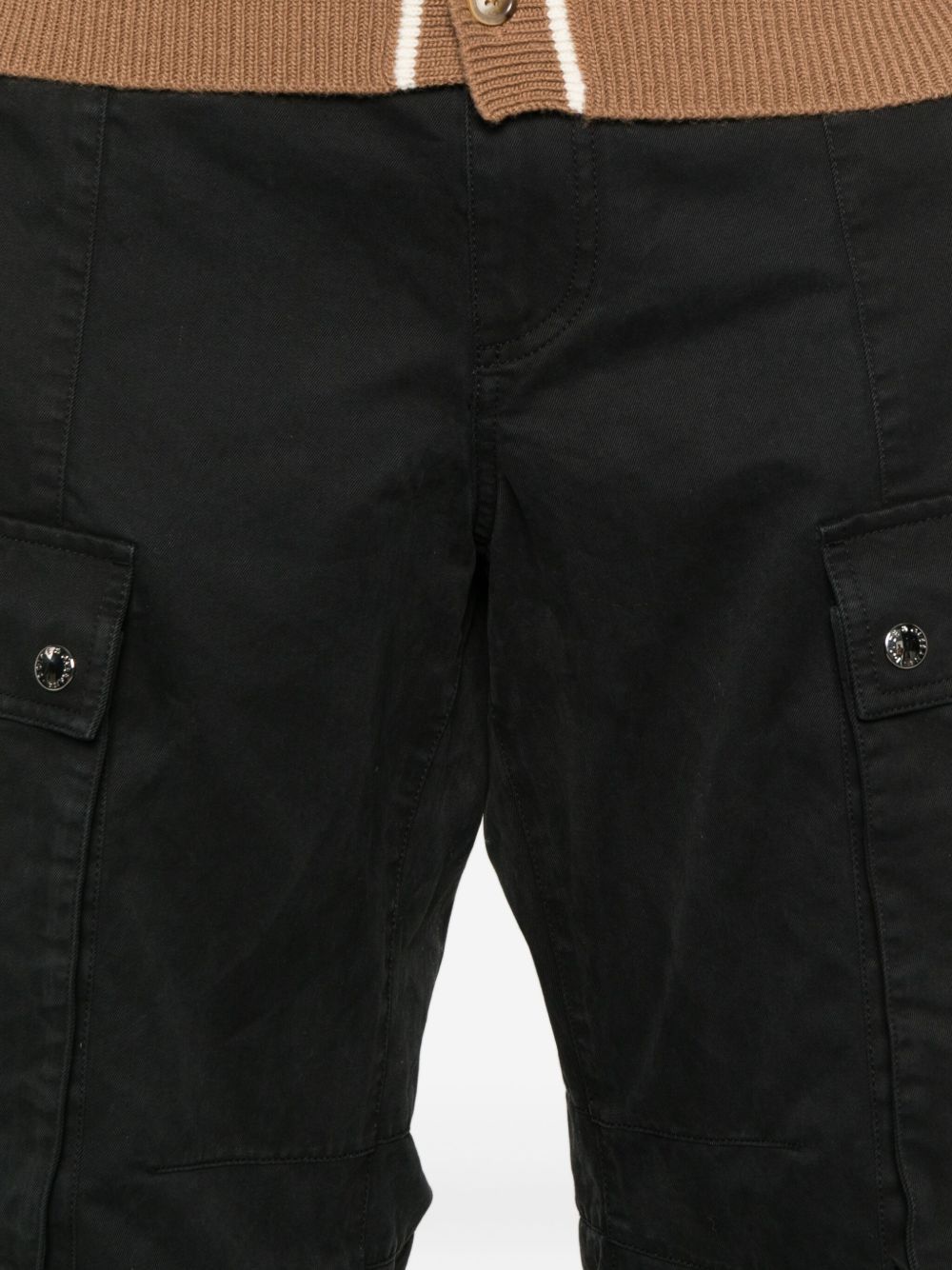 Dolce & Gabbana Cotton Cargo Trousers Clothing In Black