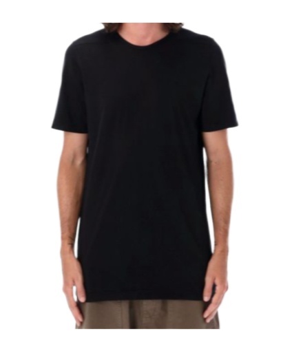 Rick Owens Drkshdw Drkshdw By Rick Owens Oversized Cotton T-shirt With Geometric Design And Relaxed Fit In Black
