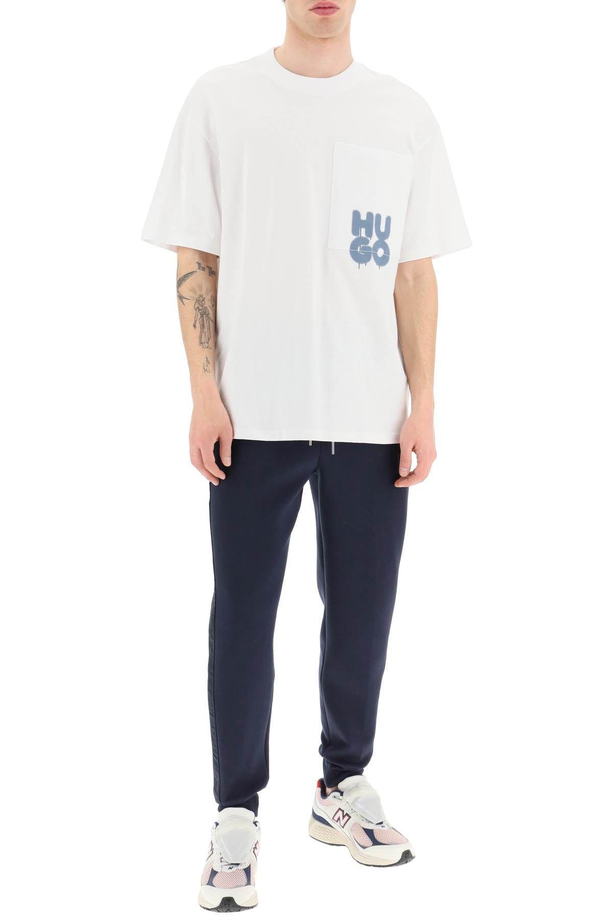 HUGO BOSS LOGO-PLAQUE TRACK PANTS