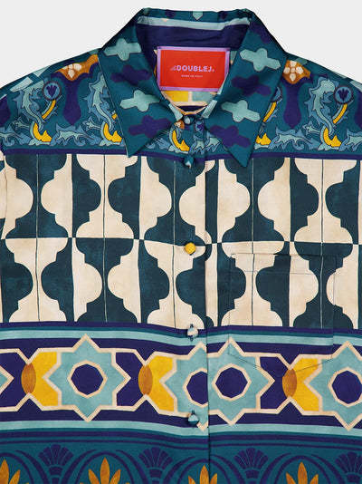 La Doublej Silk Boy Shirt In Multicolor