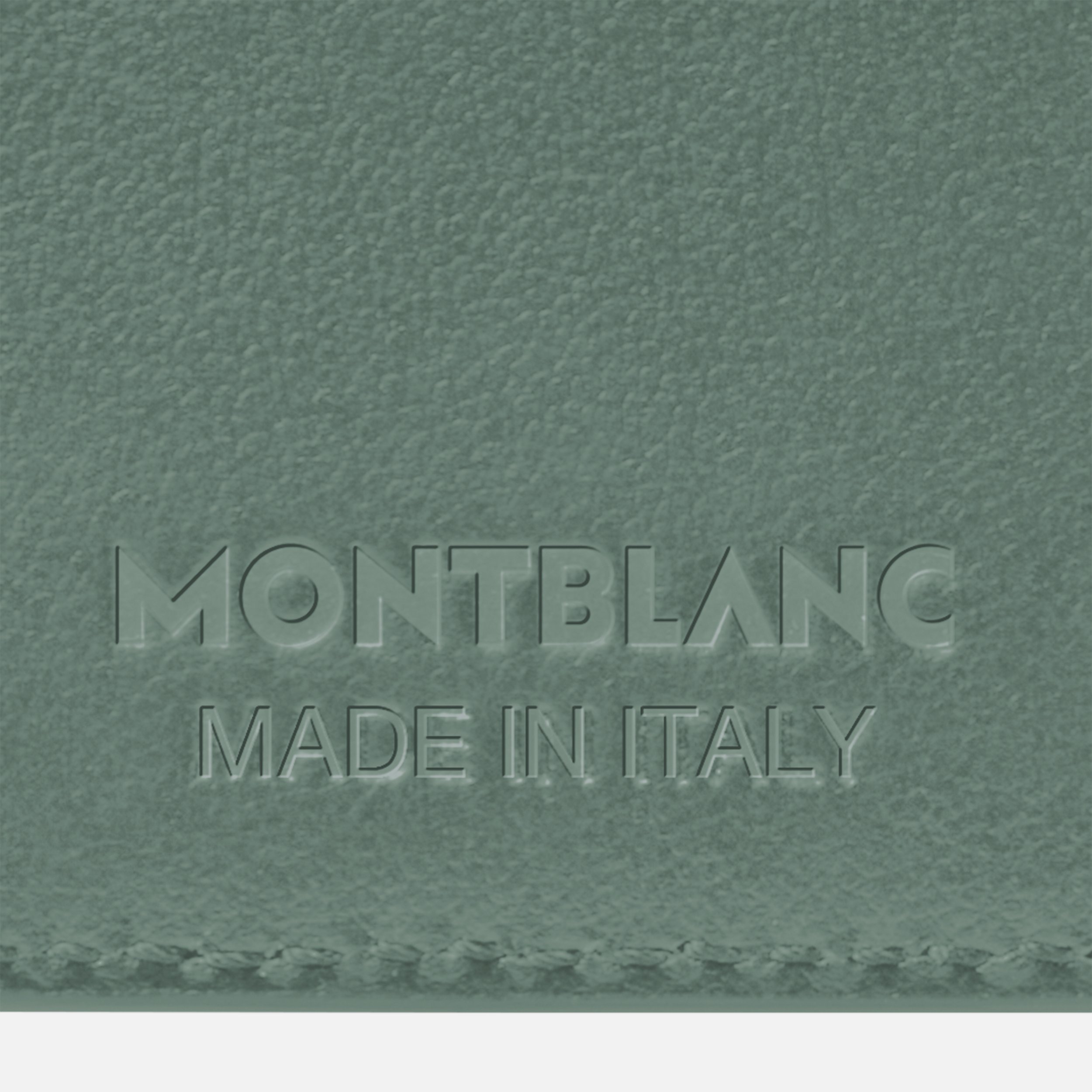 Montblanc Soft Trio Thin Wallet In Green
