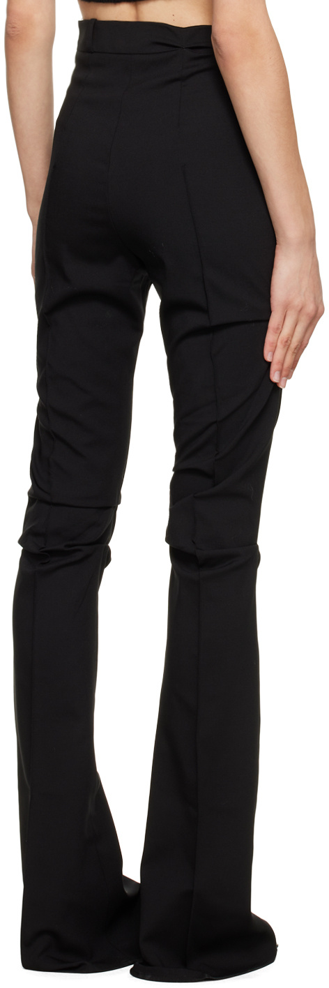 Jacquemus Merria Flared Trousers In Black