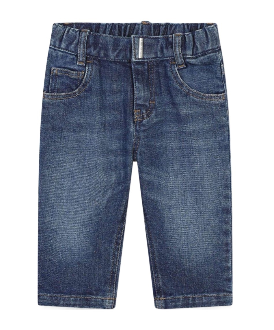 Givenchy Elastic Waist Jeans In Blue