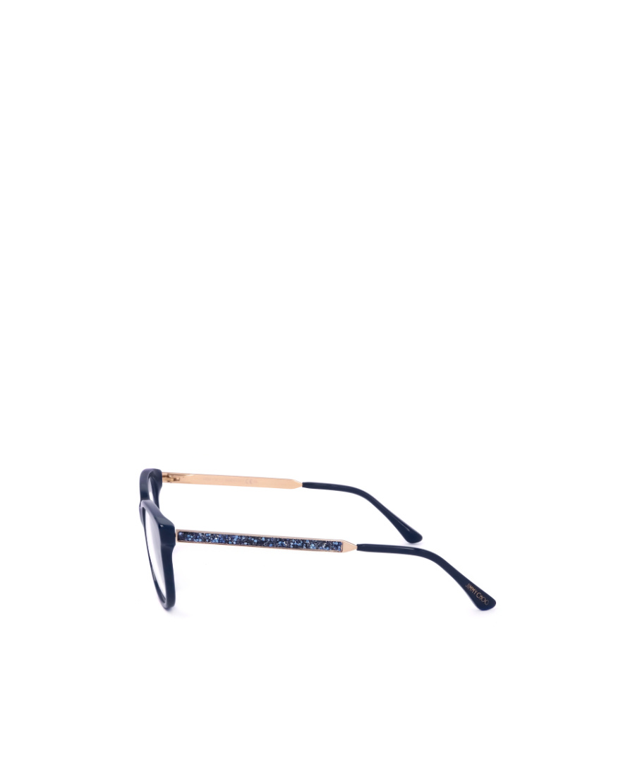 Jimmy Choo Eyewear Oval Frame Glasses In Blue