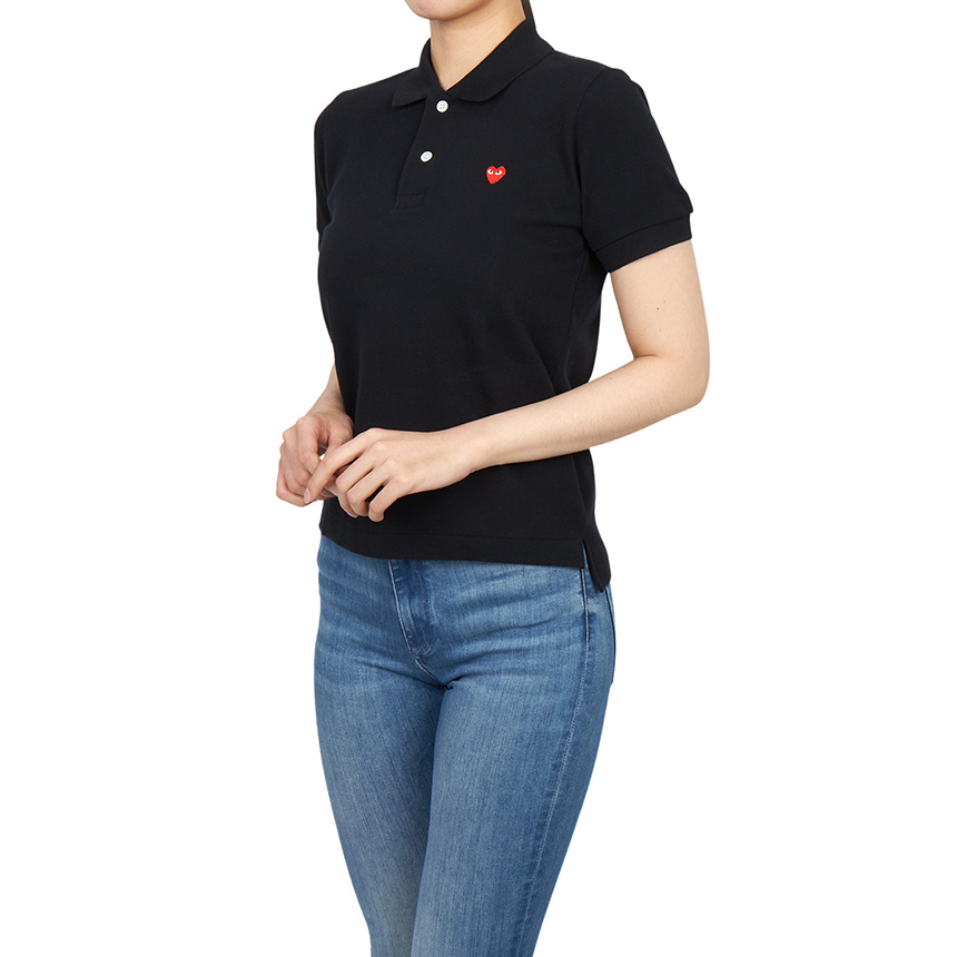 Comme Des Garçons Short-sleeved Polo Shirt In Brown